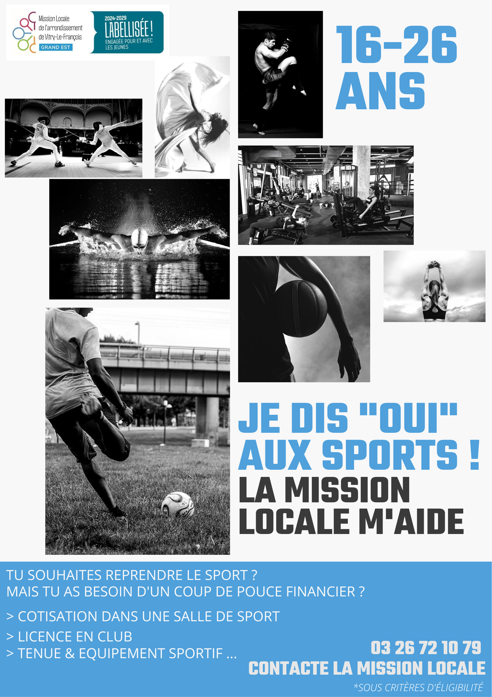 Je dis « OUI » aux sports !!
