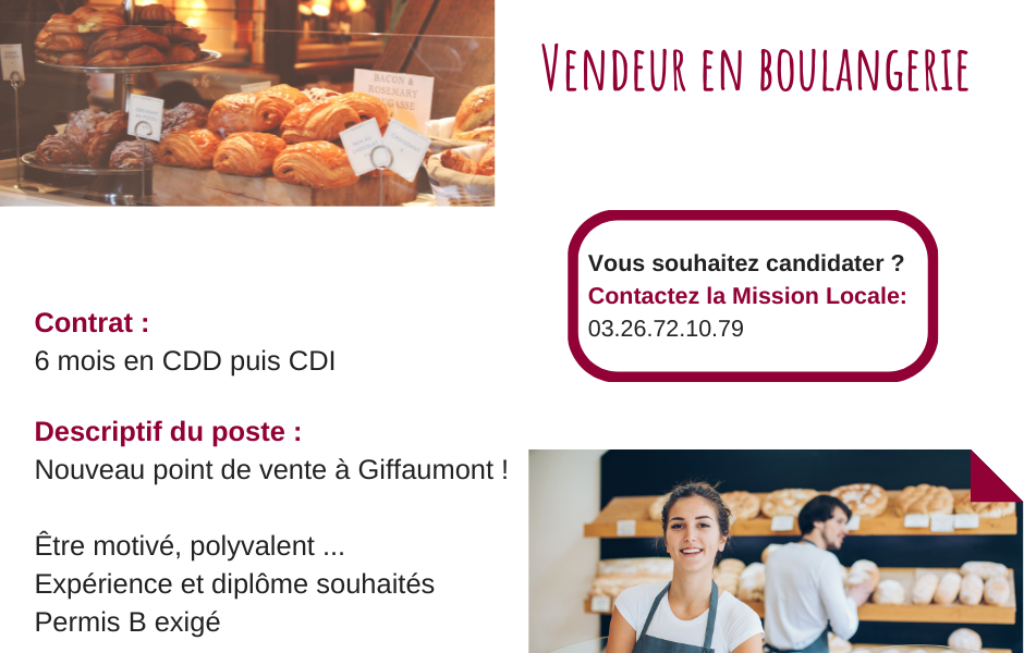 offres boulangerie Giffaumont