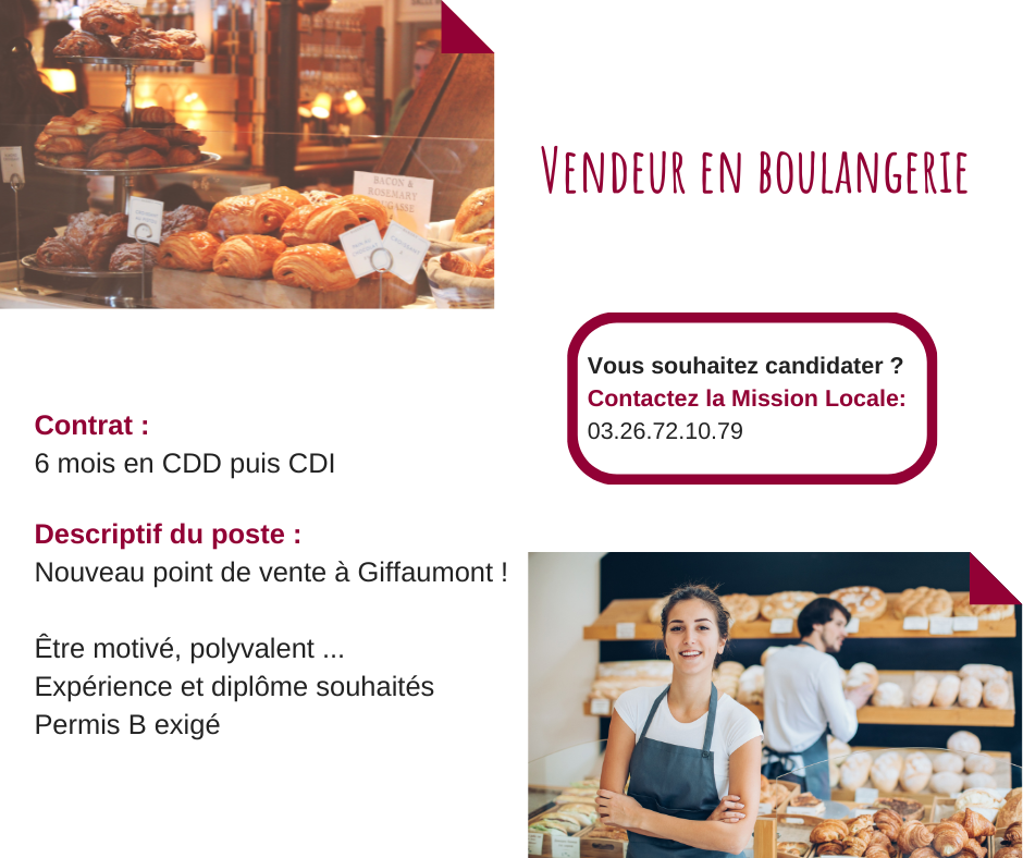 offres boulangerie Giffaumont