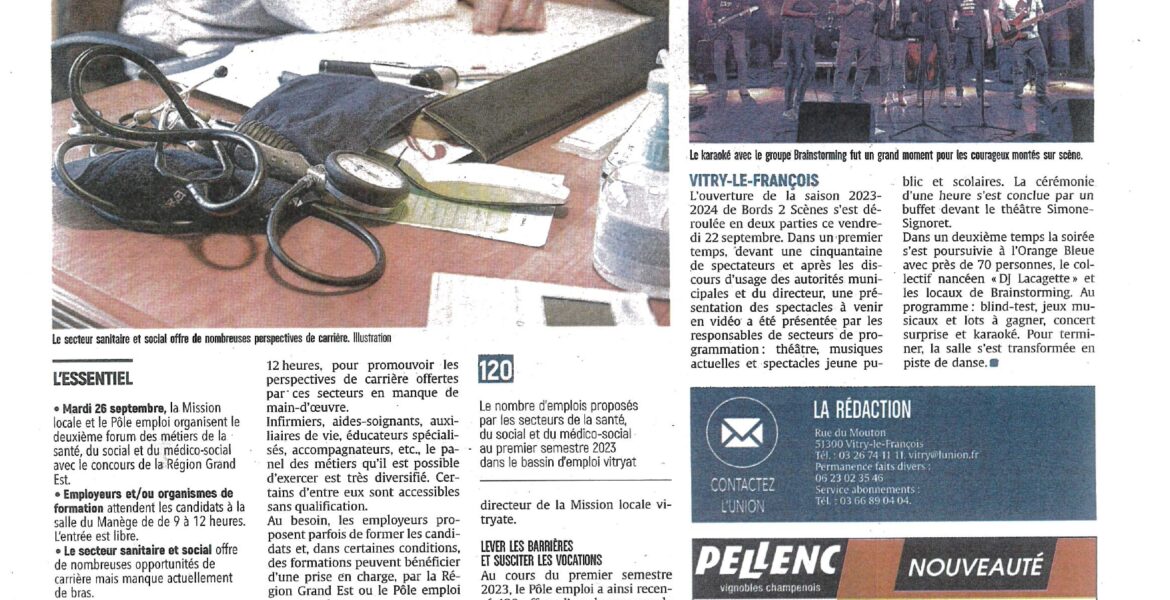 Article Union - 25 sept 2023 - Forum sanitaire et social